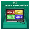 thumbnail image 3 of AHD1920x1080P 7 Inch IPS Truck Bus 4CH Vehicle DVR Recorder Parking Monitor With 4 Channels Front Rear Left Right AHD Car Camera, 3 of 7