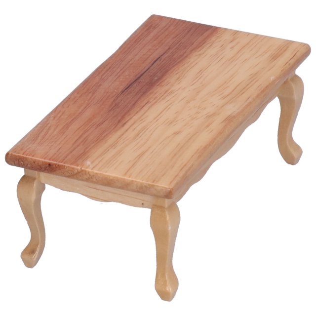 1/12 Tea Table, Composite Wood 1/12 Living Room Tea Table Simulation 1/12 For Desk Or Bookshelf For Miniature Doll House Accessories