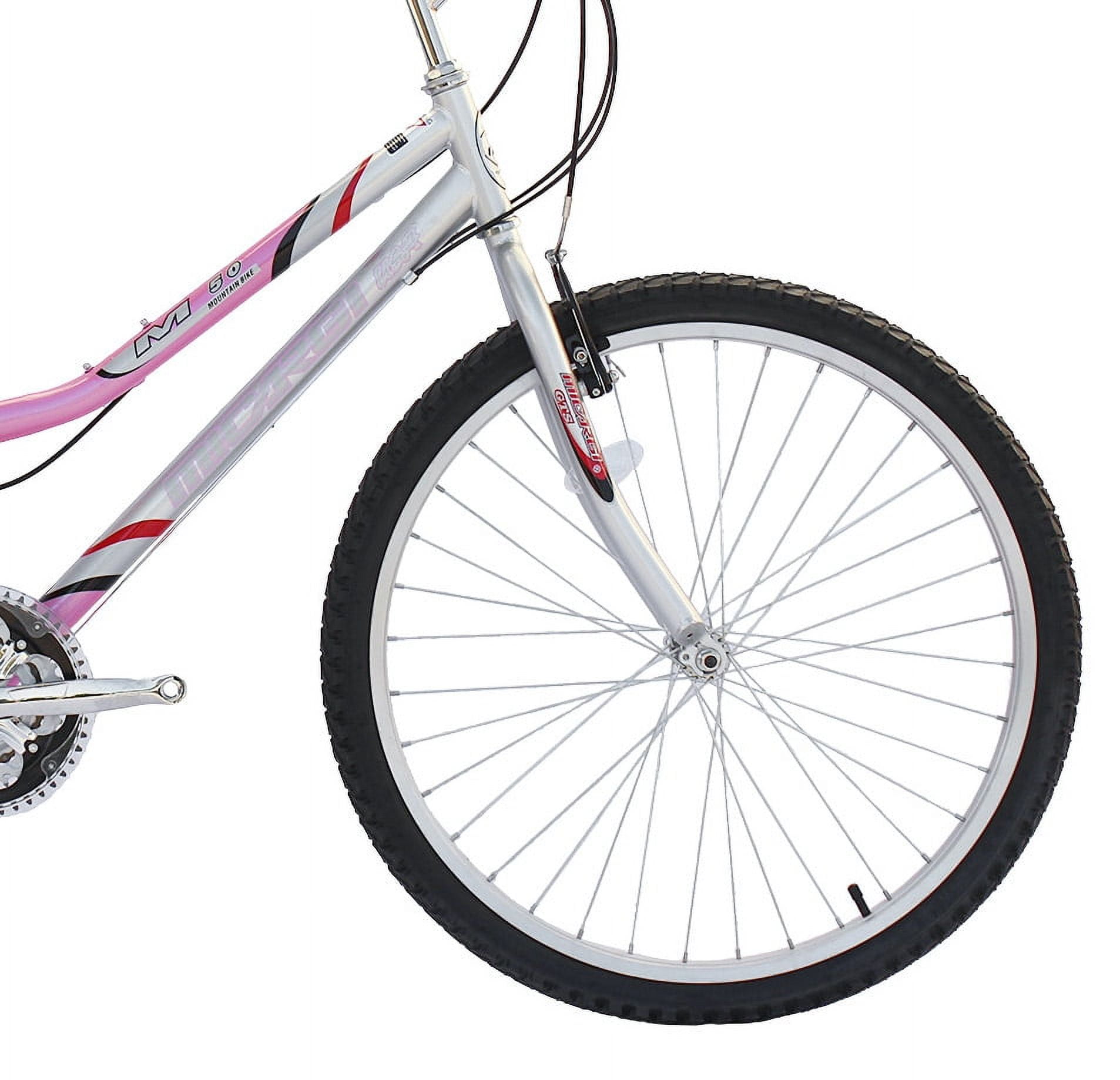 Wonder Wheels 26 In. Mtb 18 Speed Bicycle, Bike, Steel Frame Alloy Rims 36 H - Pink