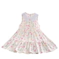 thumbnail image 2 of LOVZFMLL Robe d'Été à Imprimé Floral pour Filles Manches Courtes Col Rond Jupe Princesse, 2 of 3