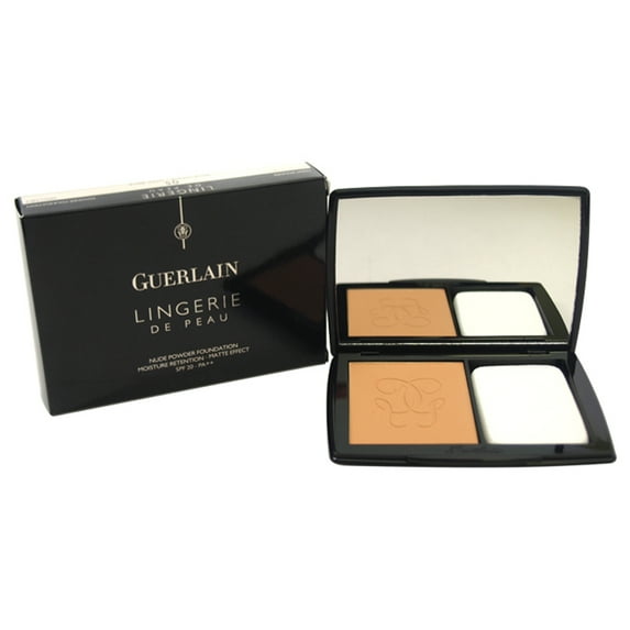 Guerlain Lingerie De Peau Nude Powder Foundation SPF 20 - # 05 Dark Beige - Pack of 2, 0.35 oz Powder Foundation (Refillable)