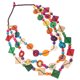 thumbnail image 3 of EeaseMX Collar estilo bohemio retro para mujer, con cuentas de madera tejidas a mano, de concha de coco, joyería de playa, colgante para damas y niñas (colorido), 3 of 7