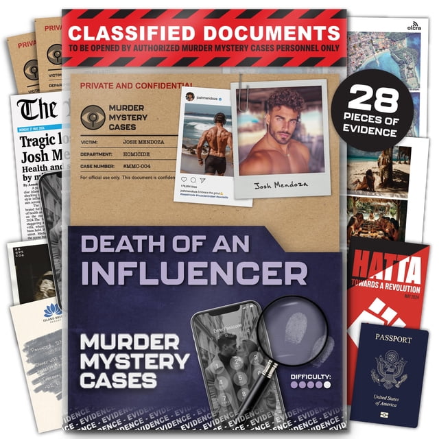 El caso sin resolver del juego Murder Mystery archiva la muerte de un influencer