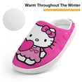 thumbnail image 4 of Kids Slippers Hello Kitty House Slippers Warm Soft Plush Slipper Anti-Slip Winter Fluffy House Shoes for Boys Girls, 4 of 7