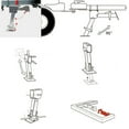 thumbnail image 3 of Adjustable Trailer Swing Down Stabilizer Jack Iron 290 to 455mm Adjustable 650lb Support 1000lb Lifting Capacity, 3 of 7