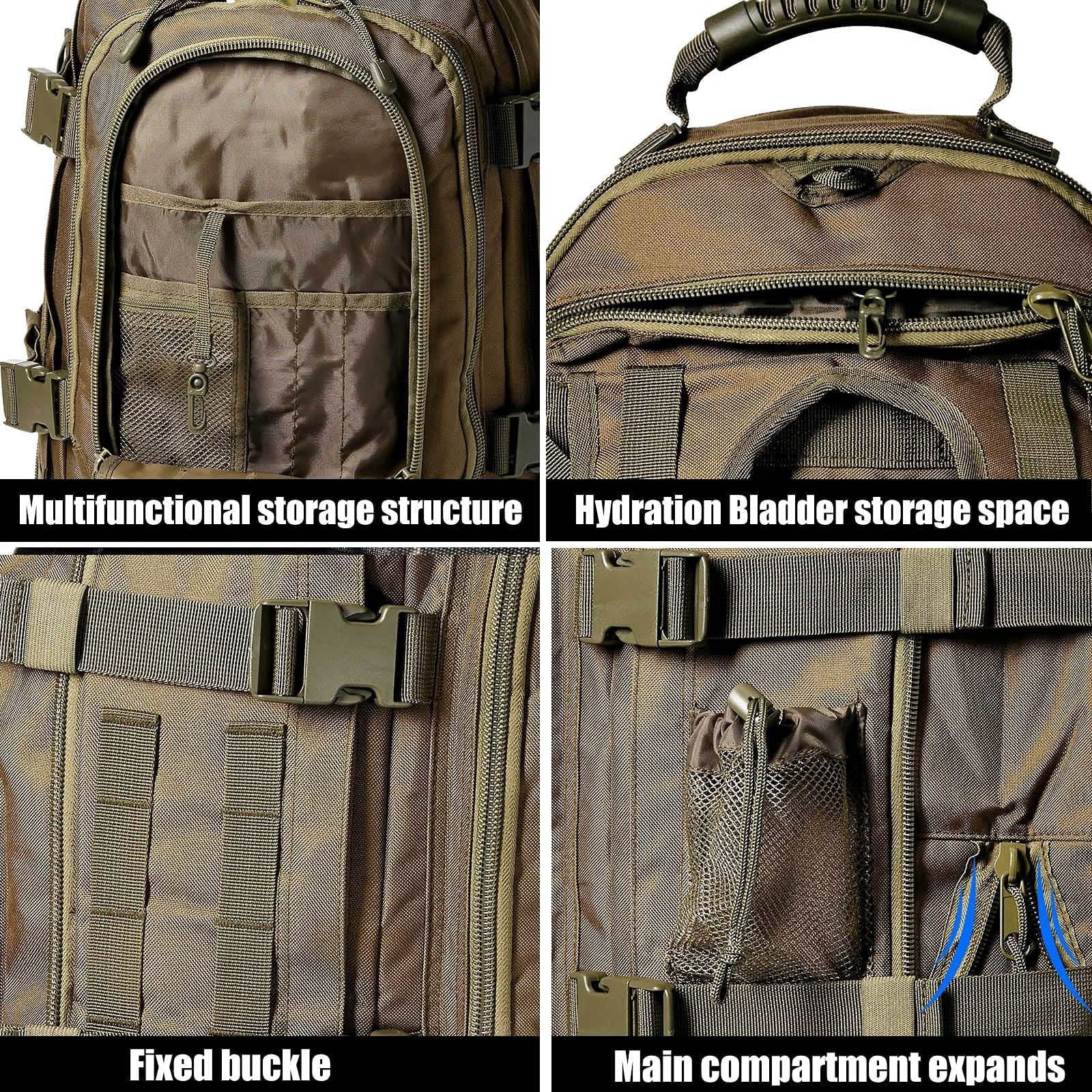 Backpack for Men Women Camping Hiking Large Multifunction Outdoor Sport Rucksack Molle Bag Backpacks