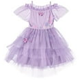 thumbnail image 2 of DISNEY Girls Lavender Tutu Flower Dress - Encanto Isabela Costume Dress Lilac- Sizes XS-XL, 2 of 6