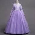 thumbnail image 2 of Vestido de novia de encaje con diamantes y minifalda para niña, vestido de princesa, vestido de actuación, 2 of 6