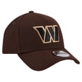 thumbnail image 3 of Men's New Era  Dark Brown Washington Commanders Burnt Wood A-Frame 9FORTY Adjustable Hat, 3 of 5