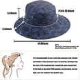 thumbnail image 3 of 2pcs Sun Protection Fishing Hats for Men Women Waterproof Breathable Wide Brim Bucket Hat for Outdoor Camping Hiking, 3 of 7