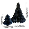 thumbnail image 3 of 2pcs Folding Christmas Honeycomb Tree Decor, 3D Paper Xmas Trees Table Centerpiece for New Years Eve Party & Holiday Home Decor, 3 of 4