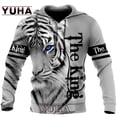 thumbnail image 5 of Sudadera con capucha unisex con estampado 3D de tatuaje de león y tigre de primavera y otoño para hombre, estilo hip hop, estilo Harajuku, básico, de calle, de gran tamaño, 5 of 5