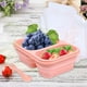 thumbnail image 1 of Juego de fiambrera plegable | Contenedor Bento de silicona de grado alimenticio | Fiambrera de picnic plegable a prueba de fugas para adultos | Divisor de frutas portátil retortable | 18x24.5x7.5cm, 1 of 8