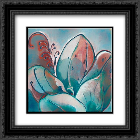 206 Matt - Next 2x Matted 20x20 Black Ornate Framed Art Print by Damen, Sue