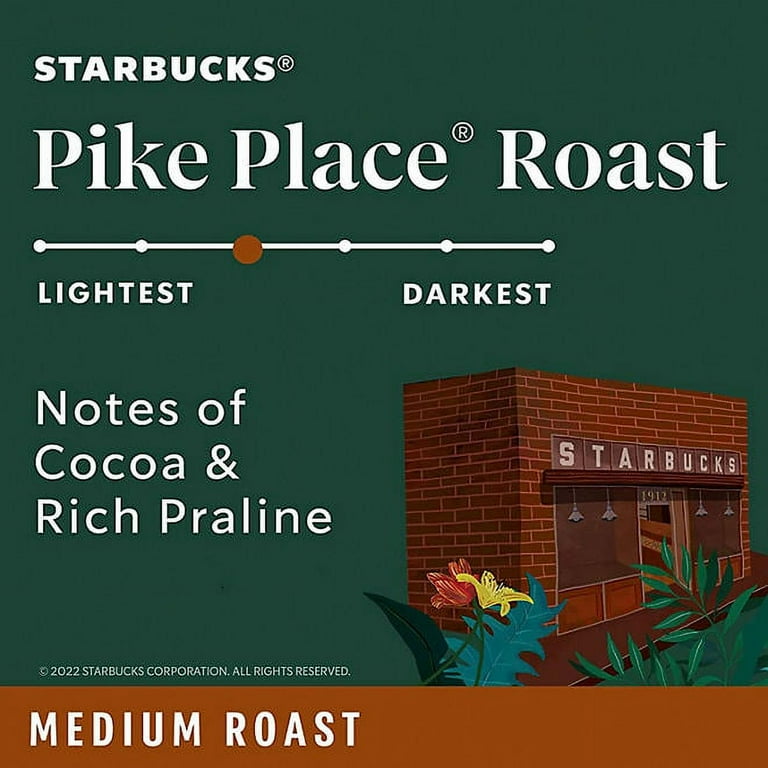 Starbucks Pike Place Medium Roast Ground Coffee, 40 oz, Arabica