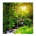 thumbnail image 1 of Cortinas de 2 Paneles para Ventana, Cortinas de Oscurecimiento con Aislamiento Térmico, Tema de Paisaje, 65 X 59 Pulgadas, Lavable a Máquina, Ganchos Sunny Forest Soledad Cortinas De Ventana De Baño, 1 of 8