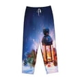 thumbnail image 4 of Bingfone Pajamas For Women,Lantern On Snow With Christmas Pajama Pants With Pockets-Large, 4 of 9
