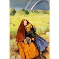 thumbnail image 2 of Sir John Everett Millais 18x24 Black Ornate Framed Double Matted Museum Art Print Titled: The Blind Girl (1856), 2 of 5