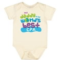 thumbnail image 3 of Inktastic Accountant Dad Best CPA Boys or Girls Baby Bodysuit, 3 of 5