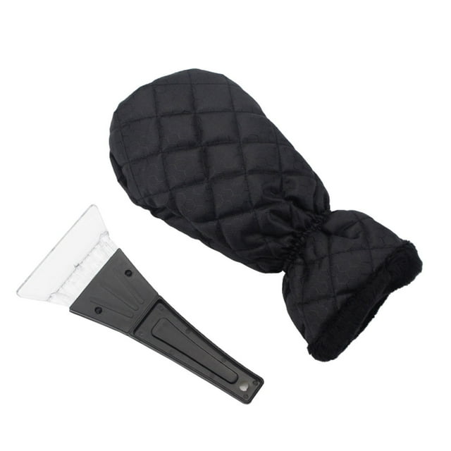kurtrusly Lot de 2/lot Mitaine Grattoir à Glace Ergonomique Assure Confort et Efficacité Durable Noir 1ensemble