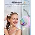 thumbnail image 2 of Shower Speaker Portable: 360? Surround Sound, IPX7 Suction Cup Removable with Vacuum Exhaust Knob, 2 IN1, RGB Lights, BT5.4, TWS, Pool/Beach/Kayak, Gifts for Adults Teens(Grey), 2 of 6