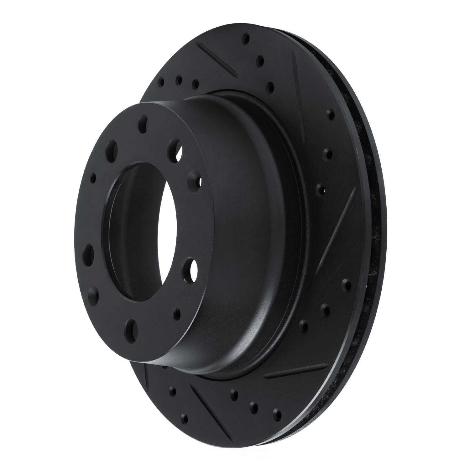 Dynamic Friction Company 633-02002R DFC Brake Rotor - Drilled And Slotted - Black
