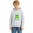 thumbnail image 6 of IWRICH Kids 100 Days of School Hoodies Long Sleeve Lined Hooded Sweatshirts Cute Tops,Size 2-14 Years White 130, 6 of 7