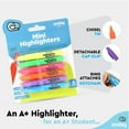 thumbnail image 6 of Enday Mini Highlighters Fluorescent High Lighters Chisel Tip Multicolored 24 Packs of 6, 6 of 7
