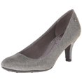 thumbnail image 5 of LifeStride Womens PARIGI Closed Toe Classic Pumps, Pewter Shiny, Size 8.5, 5 of 5