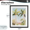 thumbnail image 4 of Stupell Industries Contemporary Rising Above Tropical Palms Black Framed Print Under Glass, 13 x 16, by The Prints Vibe, 4 of 8