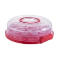 thumbnail image 4 of Cake Carrier with Lid Portable Cake Carrying Case for Doughnuts Party Fruits Red, 4 of 8