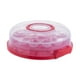 thumbnail image 3 of Estuche para transportar pasteles con tapa, redondo, para guardar pasteles Rojo, 3 of 9