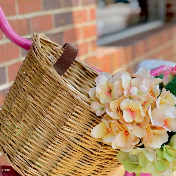 WRITWAA 4Pcs Convenient Bike Basket Belt PU Assorted Color Bike Part Unique Design