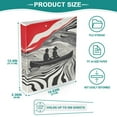 thumbnail image 3 of FORMRS 3 Ring Binder 1.5 inch with Pockets Set of 2 Clip Board 200 Sheets Capacity, Black Illusionary Boat, 3 of 8