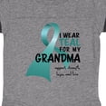 thumbnail image 3 of Inktastic I Wear Teal for My Grandma Boys or Girls Baby Bodysuit, 3 of 4