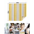 thumbnail image 4 of Yellow Grey Stripe Cloth Napkins Set of 8 Reusable Dinner Napkins, Farmhouse Minimalist Striped Cocktail Napkin Washable Table Napkins for Wedding/Holiday Party/Baby Shower 20"x20", 4 of 7