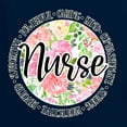 thumbnail image 2 of Floral Nurse Appreciation Pop Culture Unisex Graphic Hoodie Sweatshirt, Navy, Large, 2 of 4