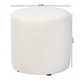 thumbnail image 7 of Baxton Studio Tori Modern and Contemporary Ivory Boucle Upholstered Ottoman, 7 of 7