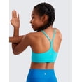 thumbnail image 2 of CRZ YOGA Girls Butterluxe Y Back Sports Bra Yoga Athletic Casual Tops Padded Crop Kids Teen, 2 of 5