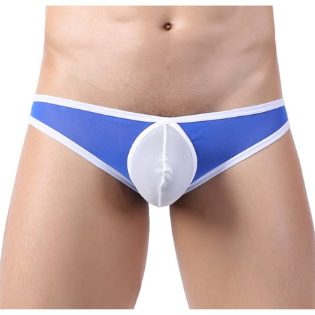 

Hesxuno Sexy Mens Underwear Mens Sexy Solid Color Net Speed Opening Super Thin Breathable Underwear