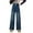a-Blue, variant on Gaexia Back To School Clothes Girls Jeans Pants Wide Leg Denim Pant Drawstring High Waist Elastic Band Casual With Pockets Kids 6 14Y