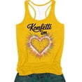 thumbnail image 4 of Loose Tank Tops for Women Women's Fashion Casual Sleeveless Layering Tank Camisole Tops for Women Yellow XL, 4 of 4