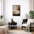 thumbnail image 3 of Framed Canvas Print Beige Black Abstract Wall Art Neutral Modern Decorative for Living Room Bedroom - 24"x36" BLACK, 3 of 8