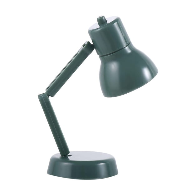 Lámpara LED de simulación de escritorio Dollhouse Furniture (verde)