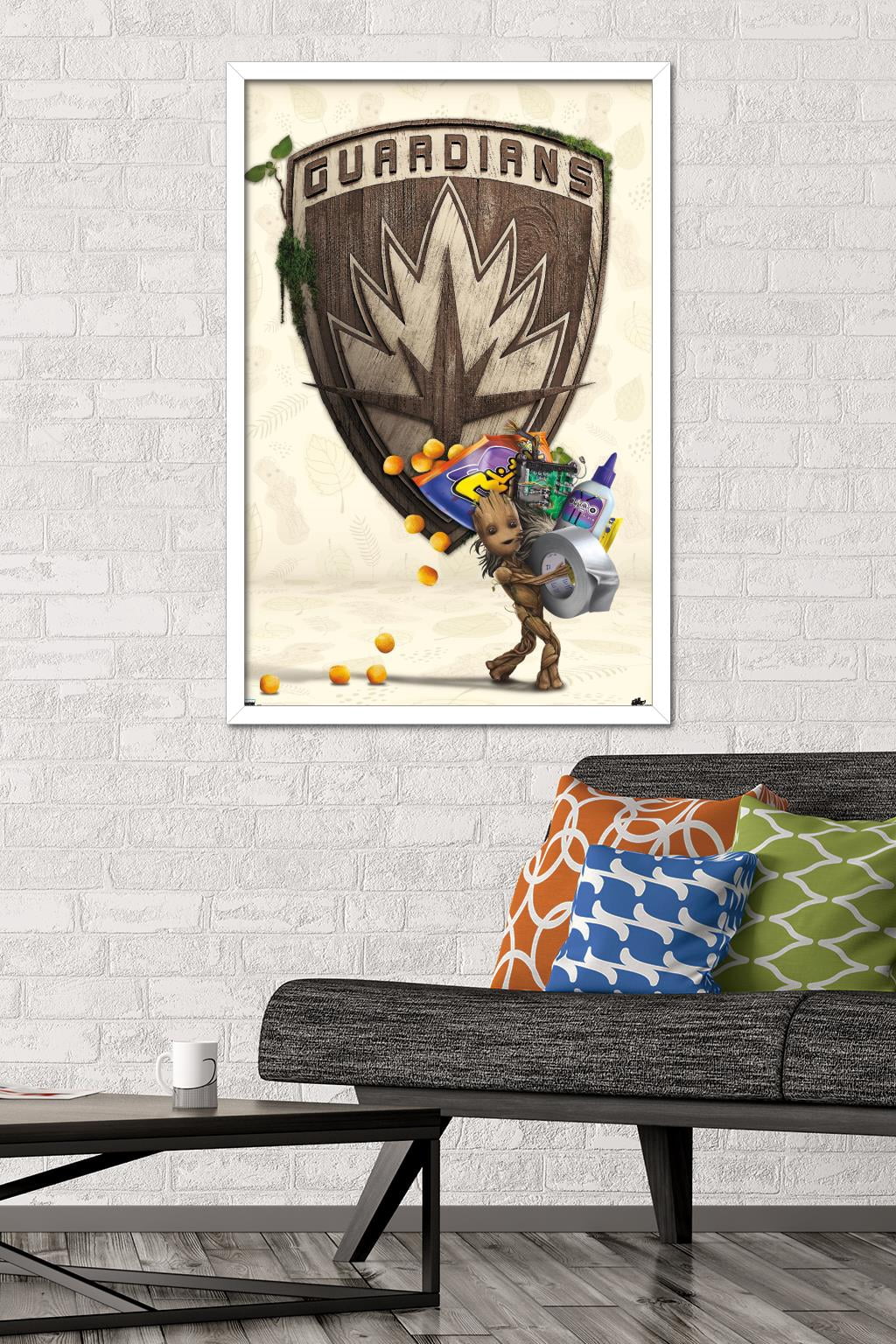 Marvel I Am Groot - Up to Something Wall Poster, 22.375" x 34" Framed