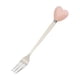 thumbnail image 2 of Juego de Tenedor y Cuchara con Mango de Corazón | Estilo Romántico Moderno | Acero Inoxidable | 2 Piezas, Rojo y Rosa, 2 of 7