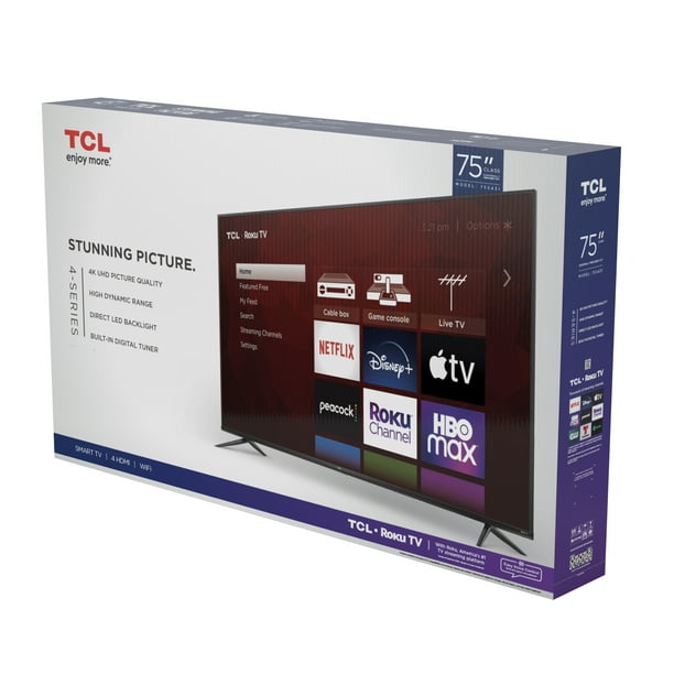 TCL 75" Class 4-Series UHD HDR Roku Smart TV – 75S431 Walmart.com