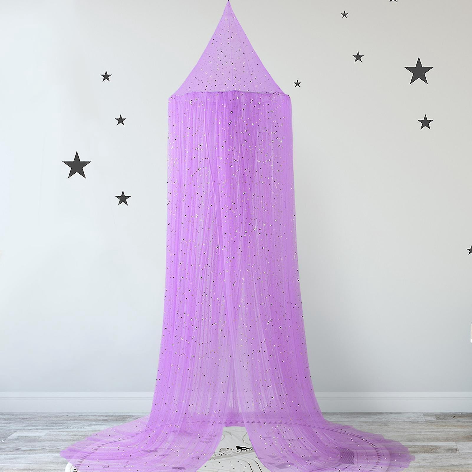 Mosquito Net Soft Star Sequin Net Yarn Cute Canopy Crib Curtain For Baby Room