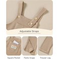 thumbnail image 4 of ZOEREA Toddler Baby Boys Clothes Outfit Long Sleeve T-Shirt and Romper Set Cute Jumpsuit Overalls Solid Color 6M-4T, 4 of 5