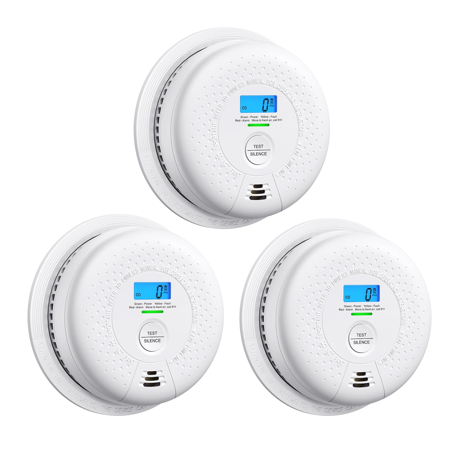 X-Sense Smoke Detector Carbon Monoxide Detector Combo with Display
